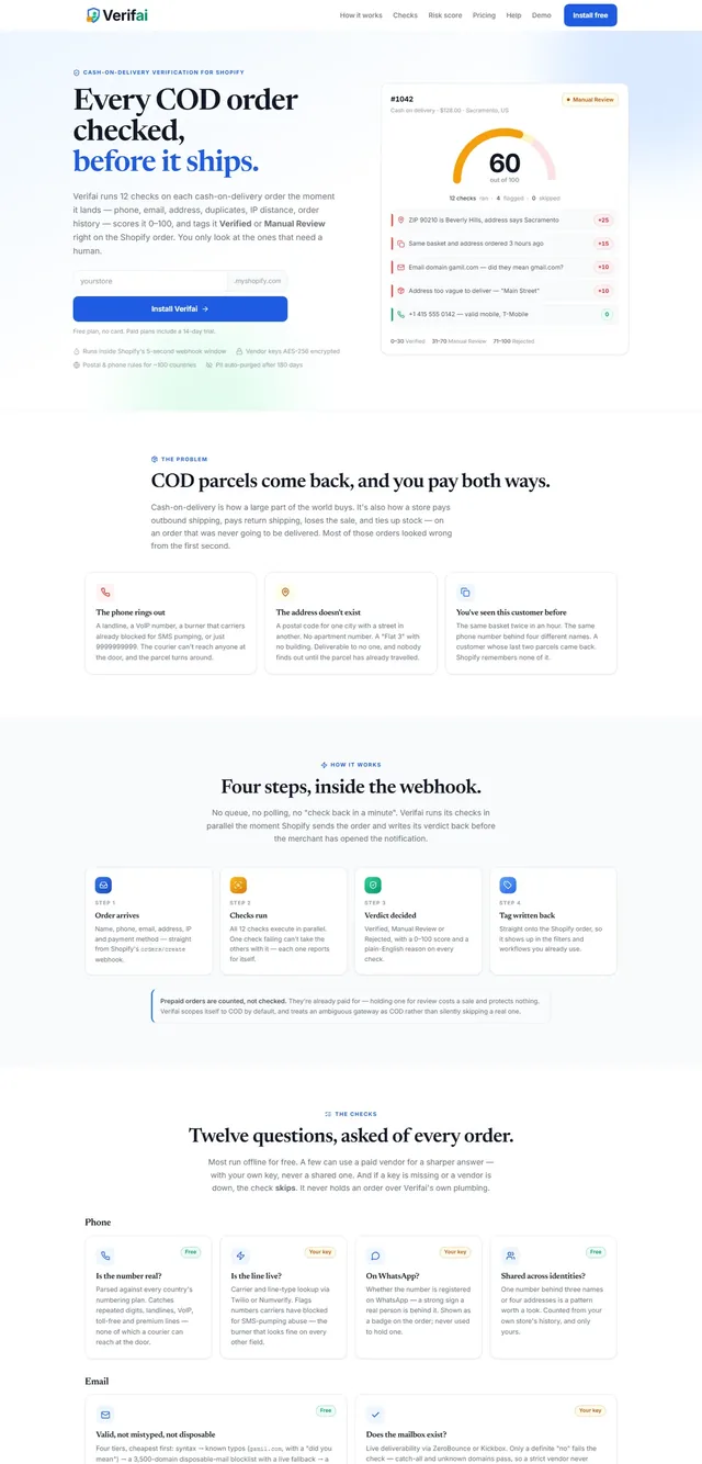 Verifai – COD Verification
