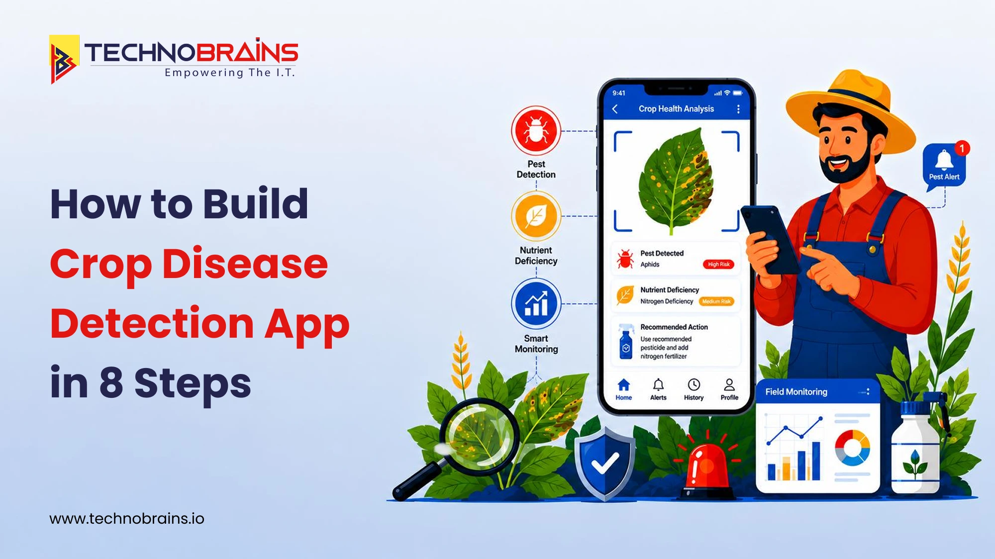 how to build a crop disease detection app in 8 steps