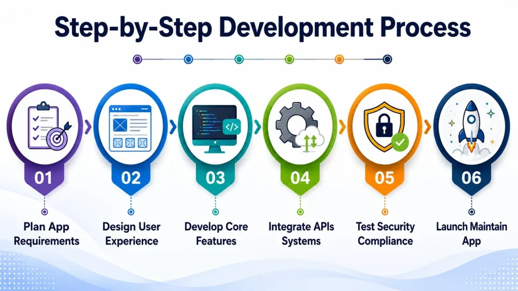 step-by-step doctor on demand app development process
